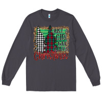 Smoke Womens Just a Girl Who Loves Christmas Funny Long Sleeve Tee - Bettercallsaul