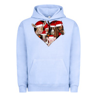 Pigment Grape Ice farm animals christmas Urban Hoodie - CowhideDigitalArt
