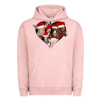 Pigment Salmon farm animals christmas Urban Hoodie - CowhideDigitalArt