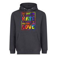 Smoke Be careful who you hate it could be someone you Heavyweight Hoodie - FaDigitalArtStudio