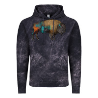 Cloud Black leopard bison Vintage Hoodie - RanaPortraitStore