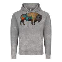 Cloud Rock leopard bison Vintage Hoodie - RanaPortraitStore