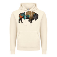Vintage Artic leopard bison Vintage Hoodie - RanaPortraitStore
