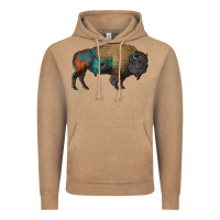 Vintage Coffee leopard bison Vintage Hoodie - RanaPortraitStore