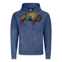 Vintage Denim leopard bison Vintage Hoodie - RanaPortraitStore