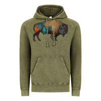 Vintage Olive leopard bison Vintage Hoodie - RanaPortraitStore