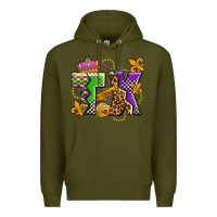 Army Green texas mardi gras olivia Premium Hoodie - OliviaCreatesArt