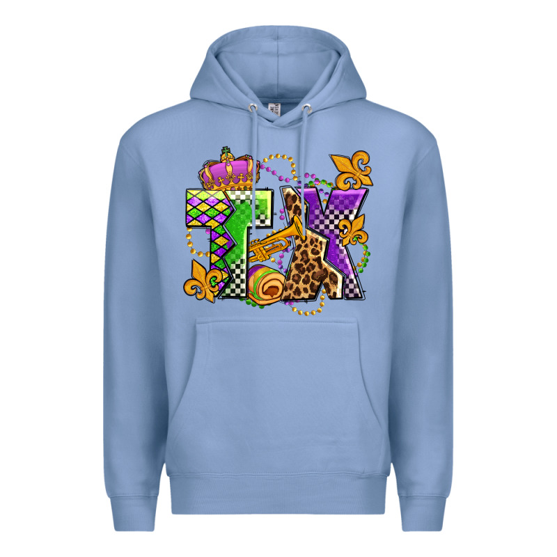 Texas Mardi Gras Olivia Premium Hoodie by OliviaCreatesArt | Teevron