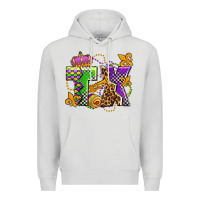 Dove Grey texas mardi gras olivia Premium Hoodie - OliviaCreatesArt