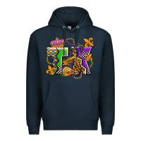Navy texas mardi gras olivia Premium Hoodie - OliviaCreatesArt