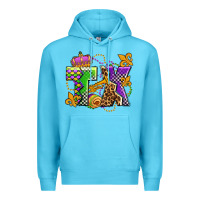 Ocean Blue texas mardi gras olivia Premium Hoodie - OliviaCreatesArt
