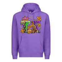 Purple texas mardi gras olivia Premium Hoodie - OliviaCreatesArt
