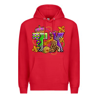 Red texas mardi gras olivia Premium Hoodie - OliviaCreatesArt