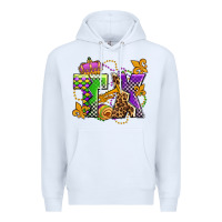White texas mardi gras olivia Premium Hoodie - OliviaCreatesArt