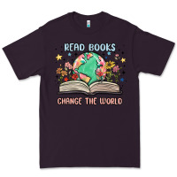 Plum book lover Premium Tee - MaliasSmallBusiness