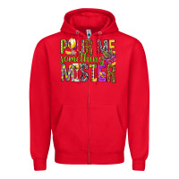 Red Pour me something mister Marri Gras Zipper Hoodie - HowdyJamesFarm