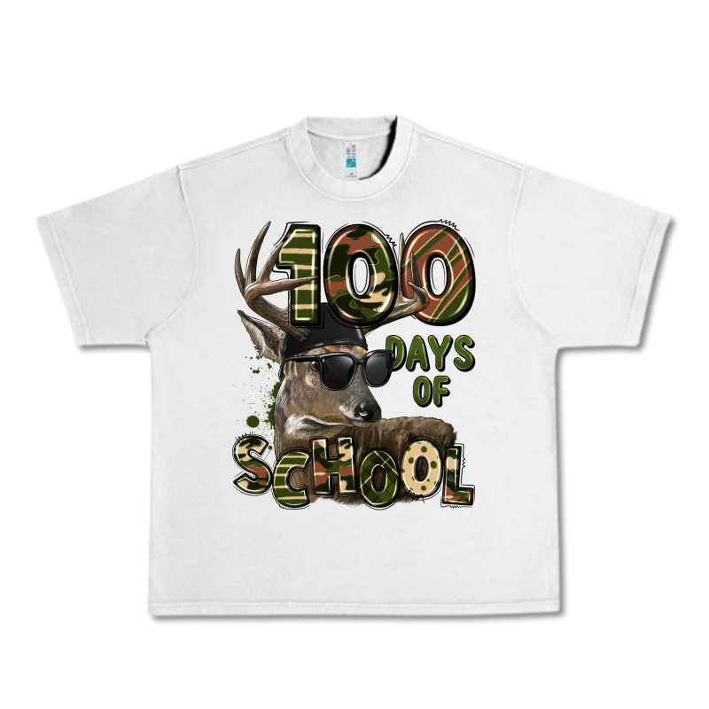 100 Days Of School Hunting Deer Urban Heavy Tee by LillyAllenDesigns | Teevron