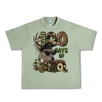 Oil Green 100 days of school hunting deer Urban Heavy Tee - LillyAllenDesigns