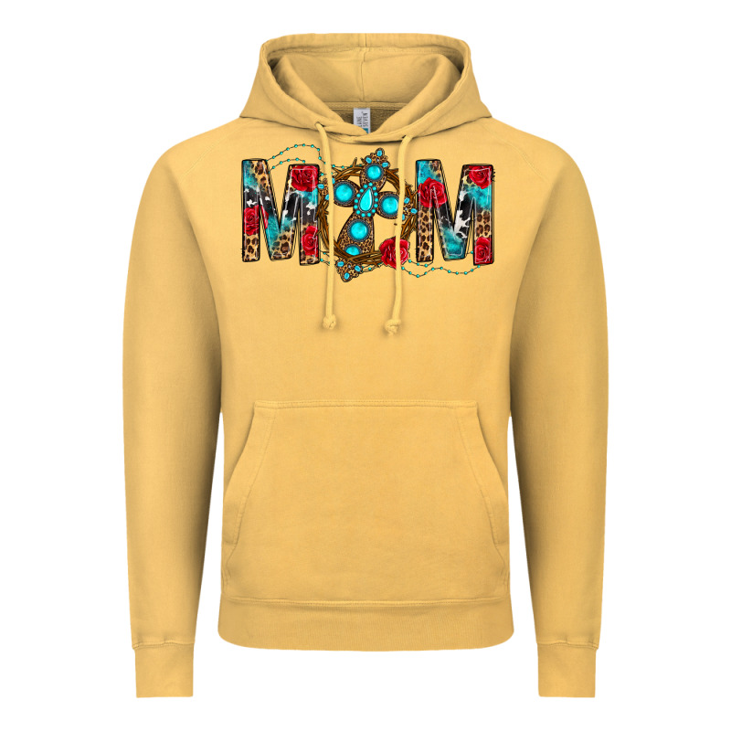 Western Mom With Cross Vintage Hoodie by BundleAndBundleShop | Teevron
