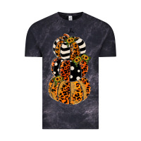 Cloud Black leopard pumpkin polka dot sunflower Vintage Tee - JahusDesignShop