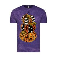 Cloud Purple leopard pumpkin polka dot sunflower Vintage Tee - JahusDesignShop
