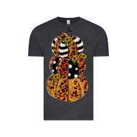 Vintage Black leopard pumpkin polka dot sunflower Vintage Tee - JahusDesignShop