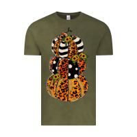 Vintage Olive leopard pumpkin polka dot sunflower Vintage Tee - JahusDesignShop