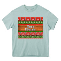 Arona merry christmas knitted reindeer pattern Heavy Core Tee - Jasminsmagicworld
