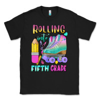 Black rolling into fifth grade Classic Tee - BundleAndBundleShop