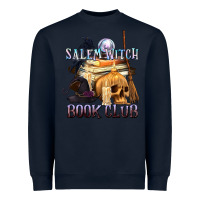 Navy Salem Witch Book Club Heavyweight Sweatshirt - texasbilliewilder