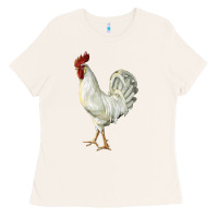 Bone Leghorn Rooster Ladies Tee - LillyAllenDesigns