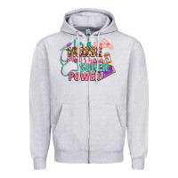 Heather Grey i'm a nurse what's your superpower Zipper Hoodie - CowGirlArtShop