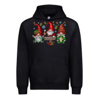 Black christmas gnomes celebration Urban Hoodie - CowhideDigitalArt