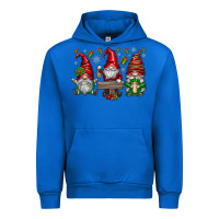 Cobalt christmas gnomes celebration Urban Hoodie - CowhideDigitalArt