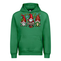 Emerald christmas gnomes celebration Urban Hoodie - CowhideDigitalArt