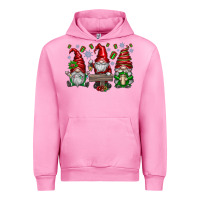 Fuchsia Pink christmas gnomes celebration Urban Hoodie - CowhideDigitalArt