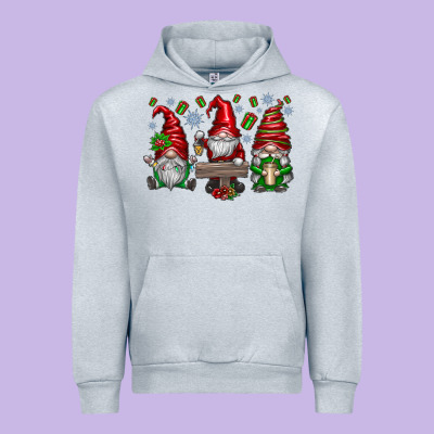 Christmas Gnomes Celebration Urban Hoodie Designed By Cowhidedigitalart