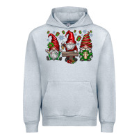 Heather Grey christmas gnomes celebration Urban Hoodie - CowhideDigitalArt
