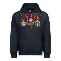 Navy christmas gnomes celebration Urban Hoodie - CowhideDigitalArt