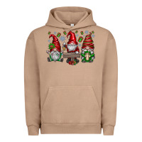 Pigment Burro christmas gnomes celebration Urban Hoodie - CowhideDigitalArt