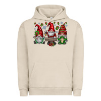 Pigment French Oak christmas gnomes celebration Urban Hoodie - CowhideDigitalArt