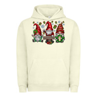 Pigment Pistachio christmas gnomes celebration Urban Hoodie - CowhideDigitalArt
