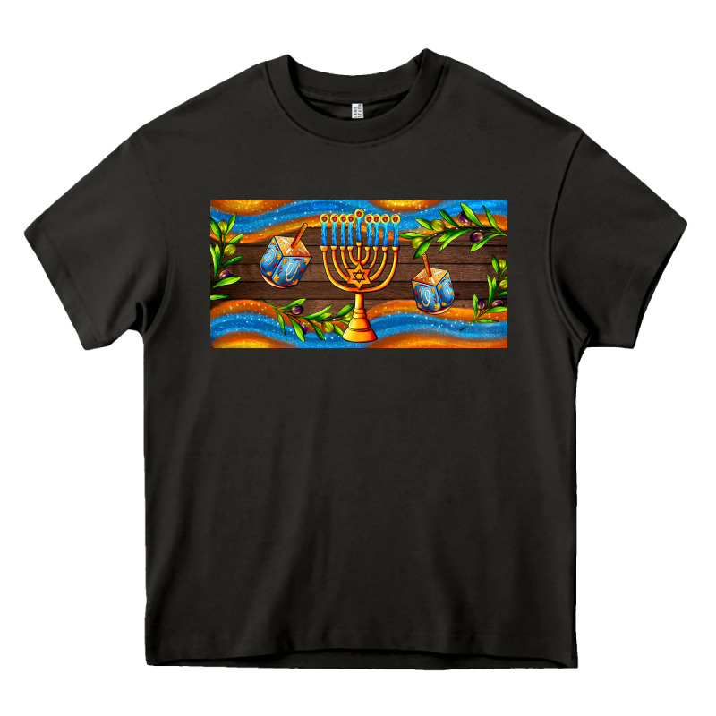 Hanukkah With Candlestick Heavy Core Tee by AdoDesignShop | Teevron