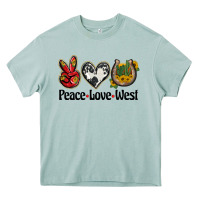 Arona peace love west Heavy Core Tee - BarkalooDesign