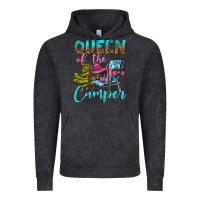 Vintage Black Queen Of The Camper Vintage Hoodie - BundleAndBundleShop