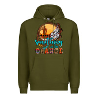 Army Green something in the orange olivia Premium Hoodie - OliviaCreatesArt