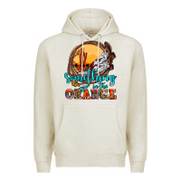 Oatmeal Heather something in the orange olivia Premium Hoodie - OliviaCreatesArt