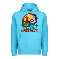 Ocean Blue something in the orange olivia Premium Hoodie - OliviaCreatesArt