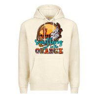 Sandshell something in the orange olivia Premium Hoodie - OliviaCreatesArt