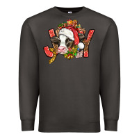Smoke joy christmas with cow bbs Premium Sweatshirt - BundleAndBundleShop